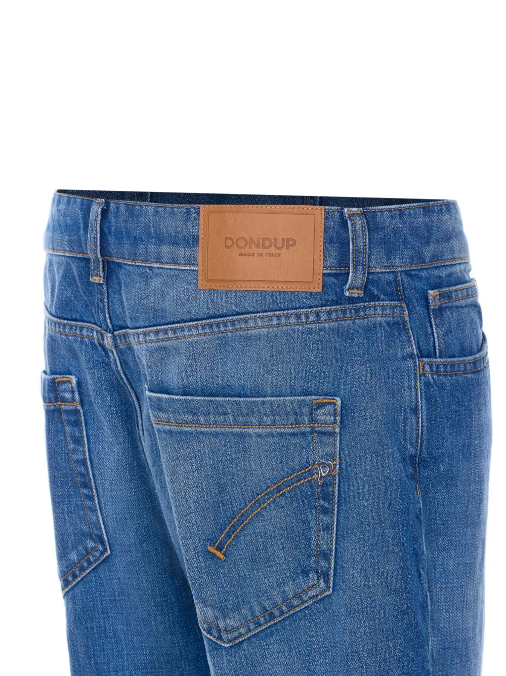 DONDUP Gerafelde jeans met knopen Blauw