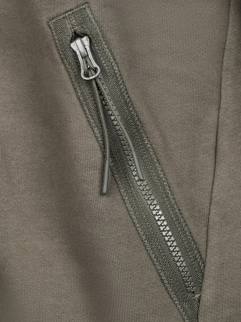 C.P. Company Sweater met rits en capuchon Groen