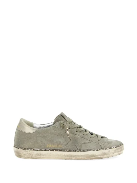 Golden Goose Super-Star glitter-star leather sneakers