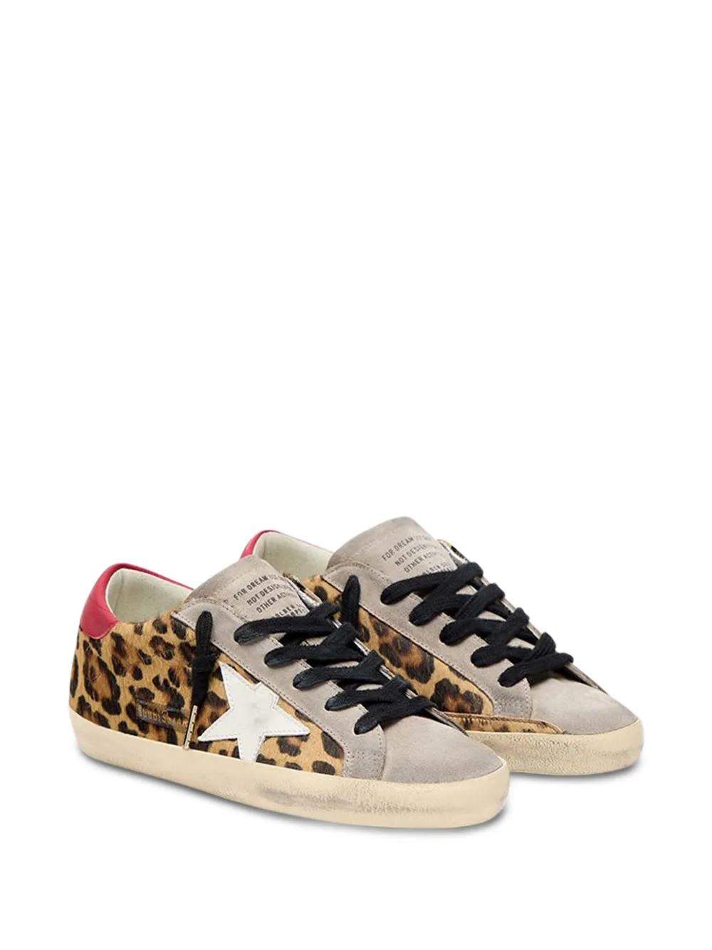 Golden Goose Super-Star sneakers met luipaardprint Bruin