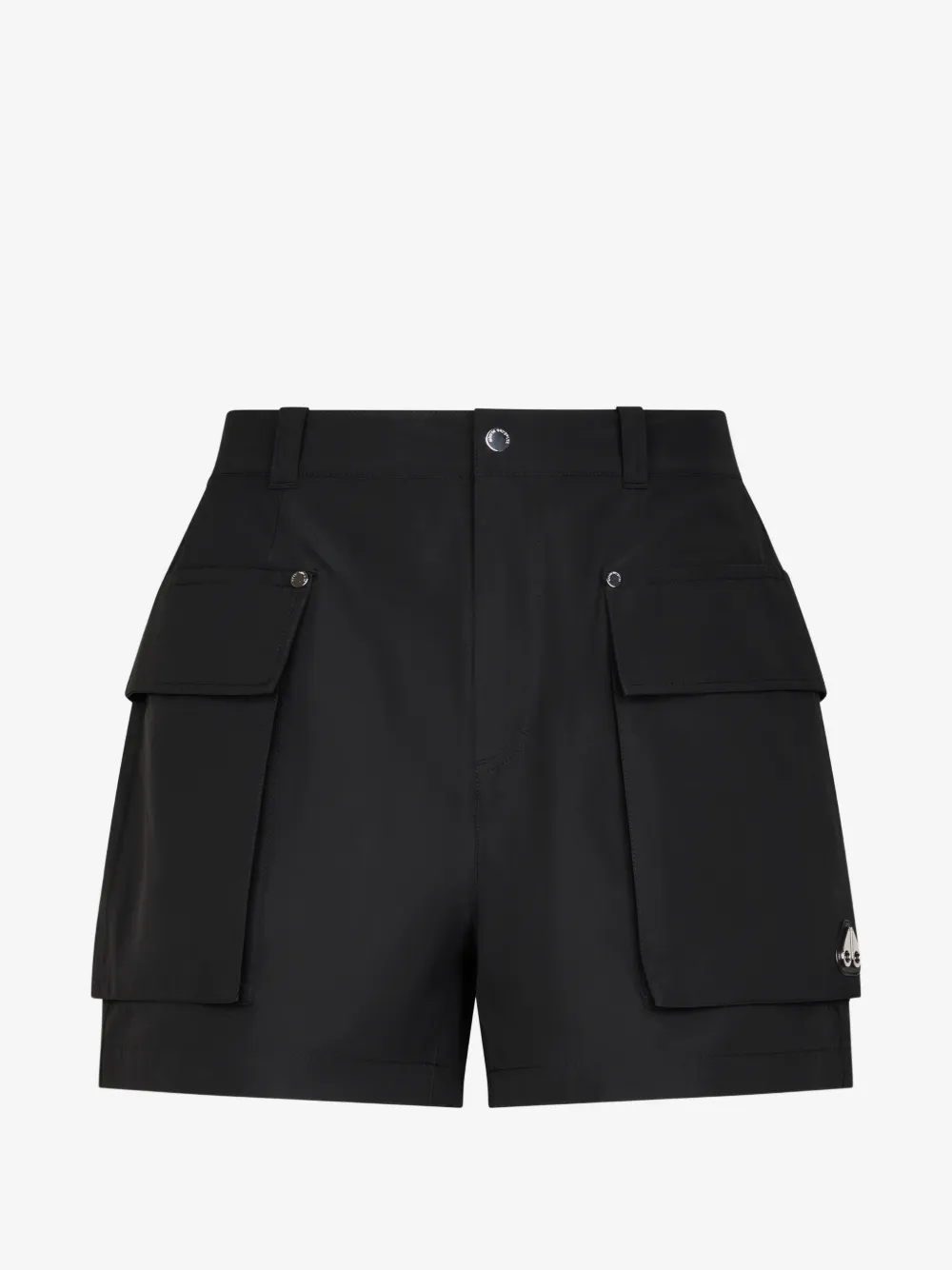 Moose Knuckles logo-plaque cargo shorts | Black | Image 1