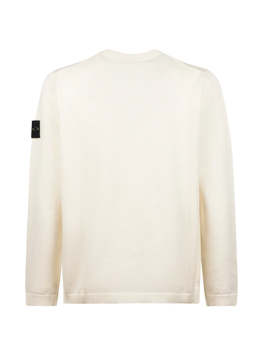 Stone Island patch crew-neck sweater - Beige