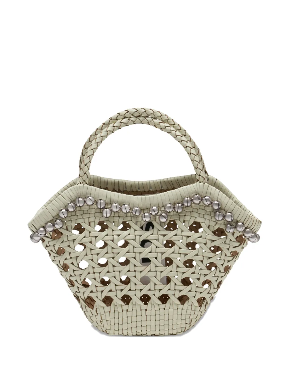 Osoi Lip braided-handle tote bag - Toni neutri