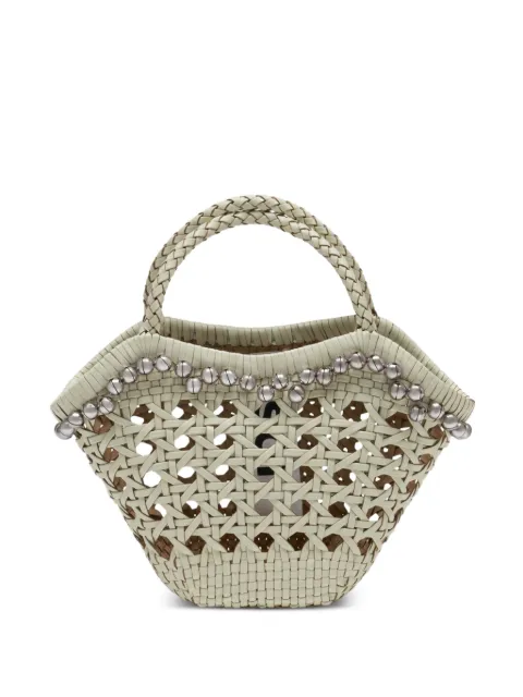 Osoi Lip braided-handle tote bag