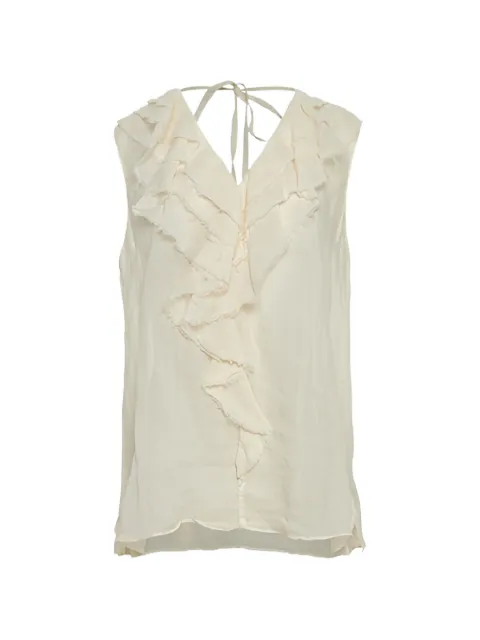 Devotion Elaria ruffled-neck blouse