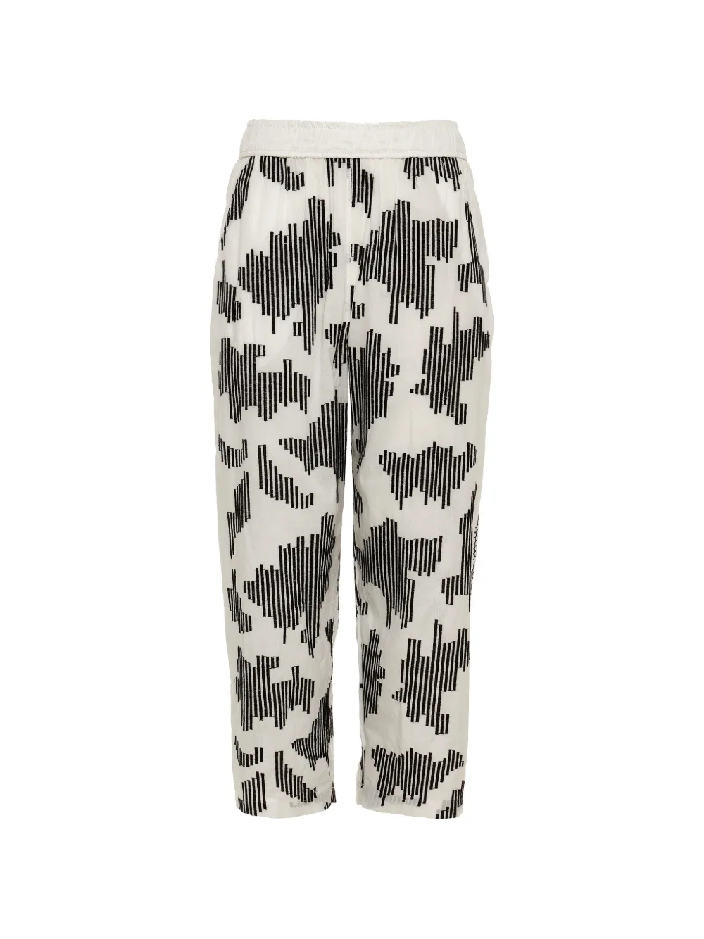 Devotion Orenda patterned cropped trousers | White | Image 1