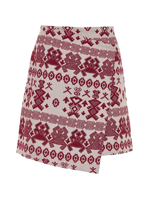 Devotion Lush patterned asymmetric skirt