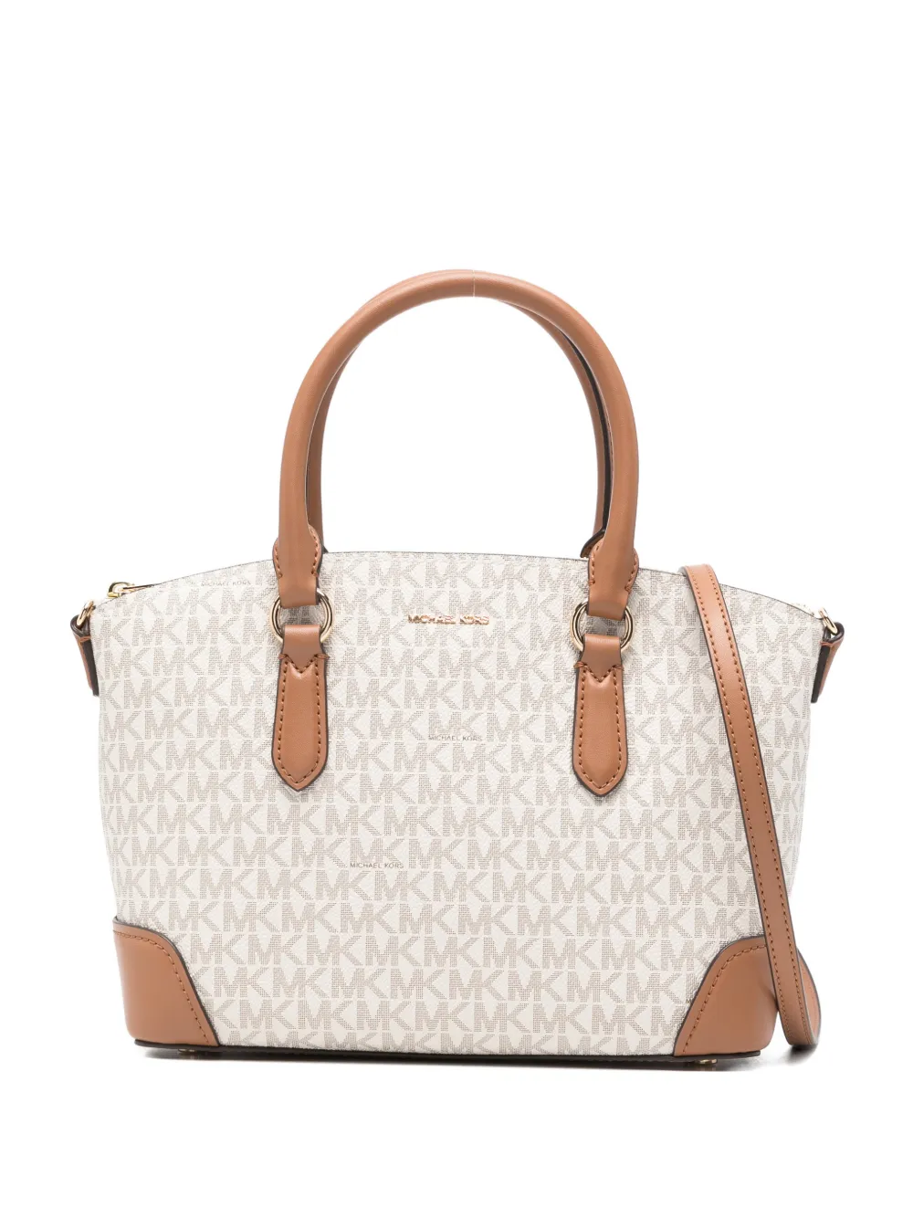 Michael Kors Murphy Monogram Top-handles Tote Bag In Orange