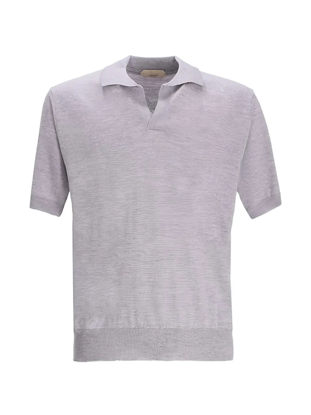 Aurélien Buttonless Ribbed Top In Gray