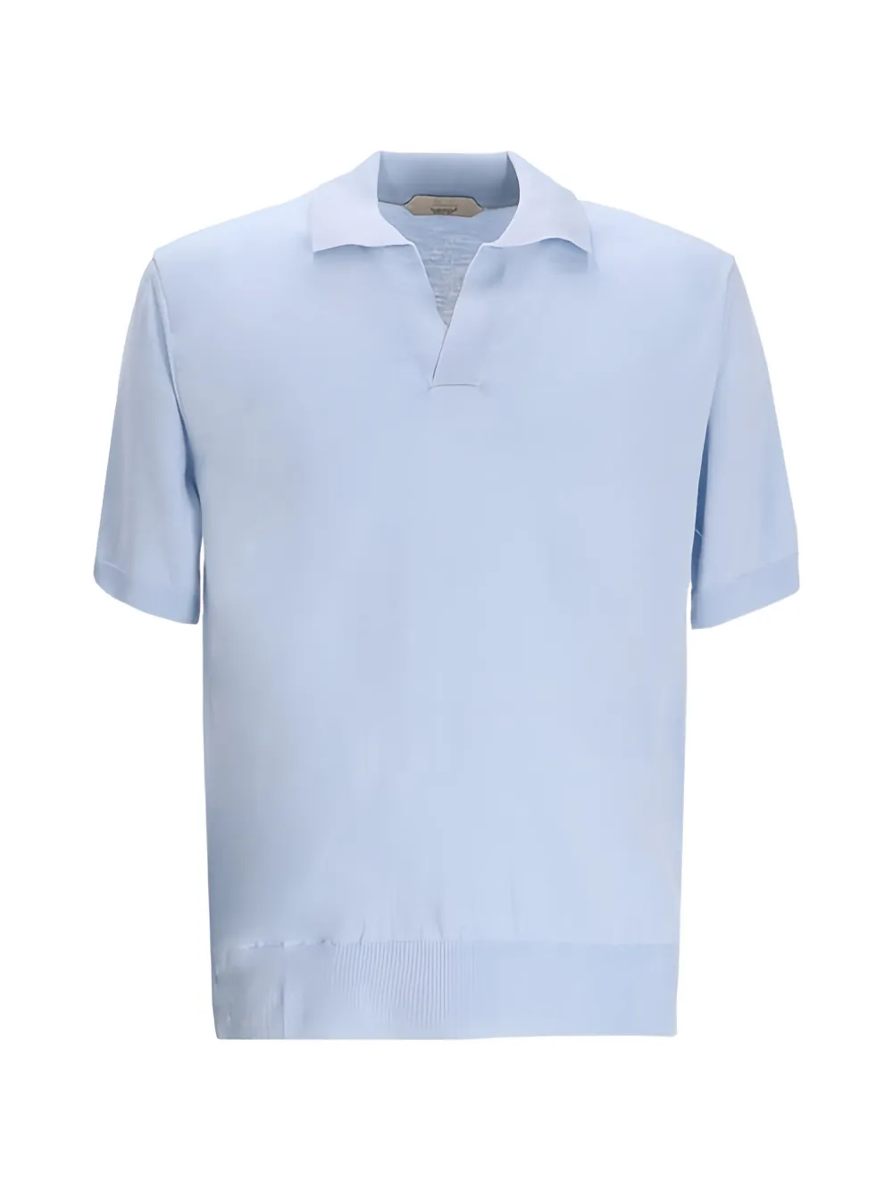 Aurélien V-neck Polo Shirt In Blue