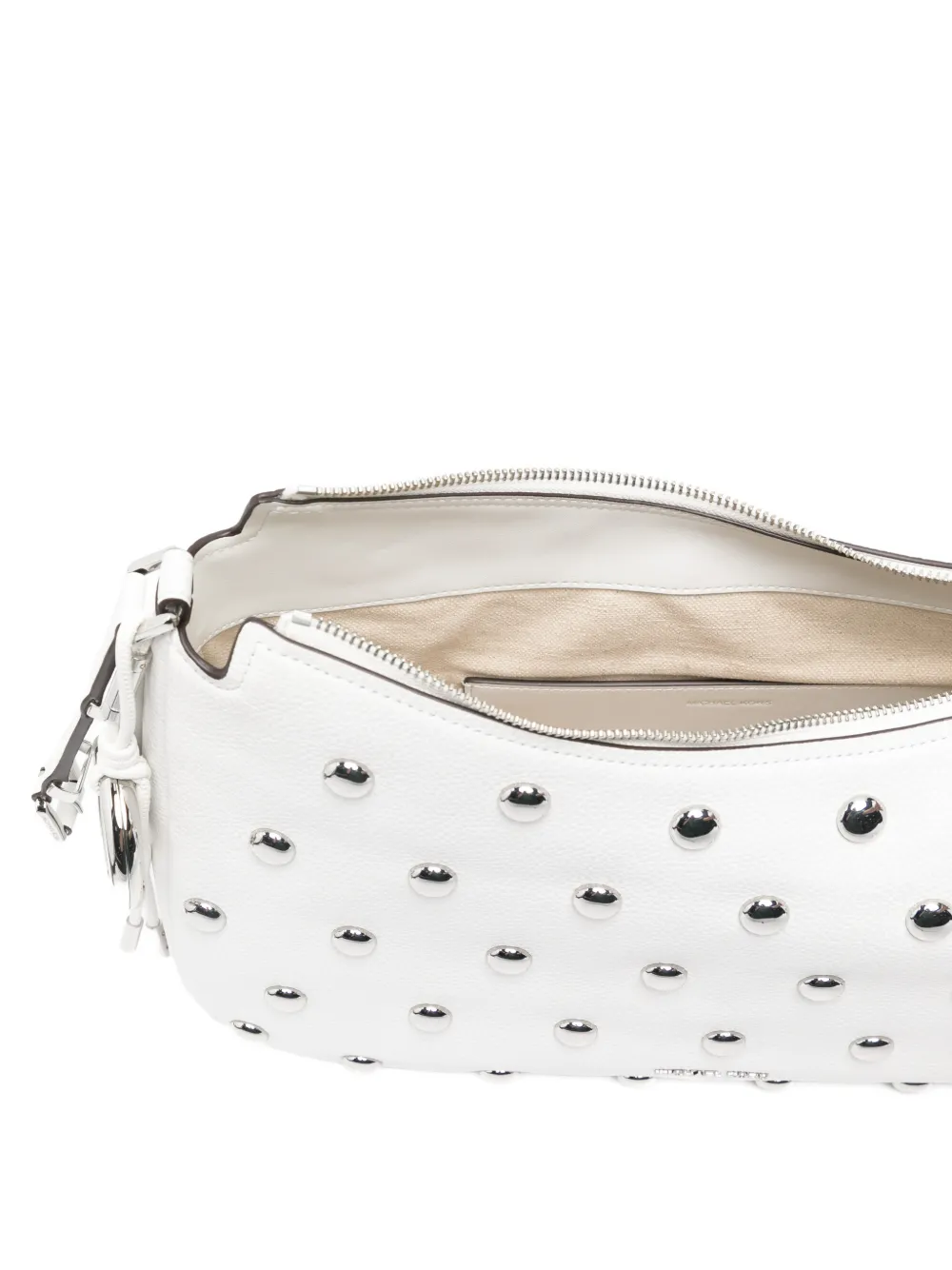 Michael Kors Schoudertas met studs Wit