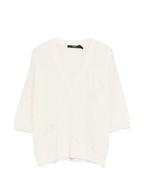 Seventy sequin V-neck top