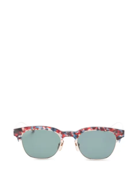 Thom Browne Eyewear patterned-frame sunglasses