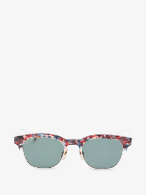 Thom Browne Eyewear patterned-frame sunglasses