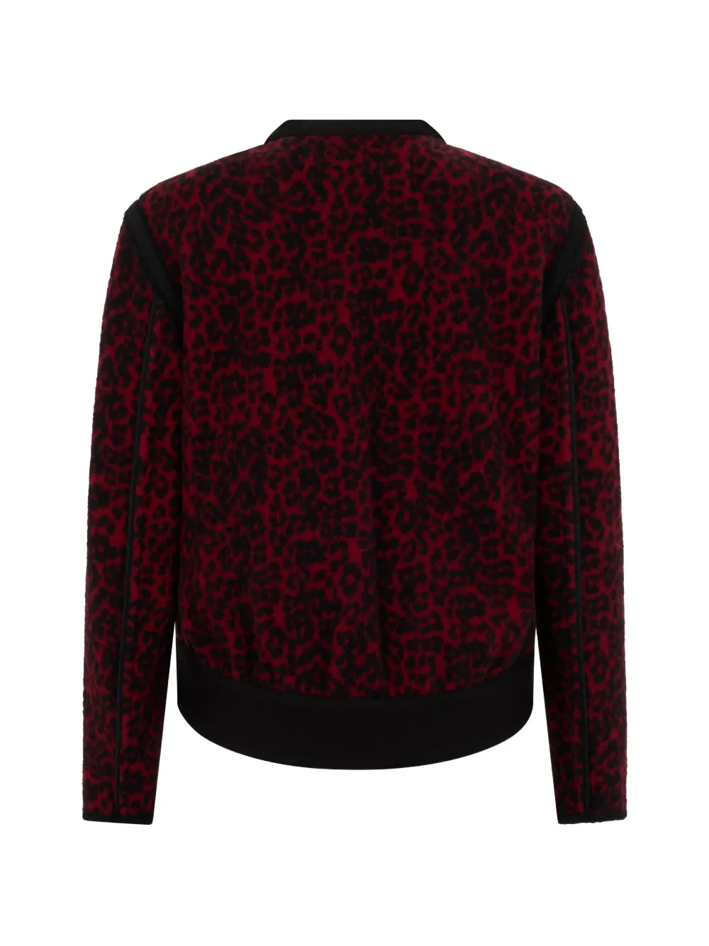  Moorer Animal-pattern Cardigan - Red 