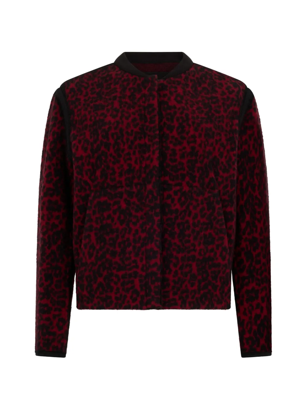 Moorer animal-pattern cardigan - Rosso