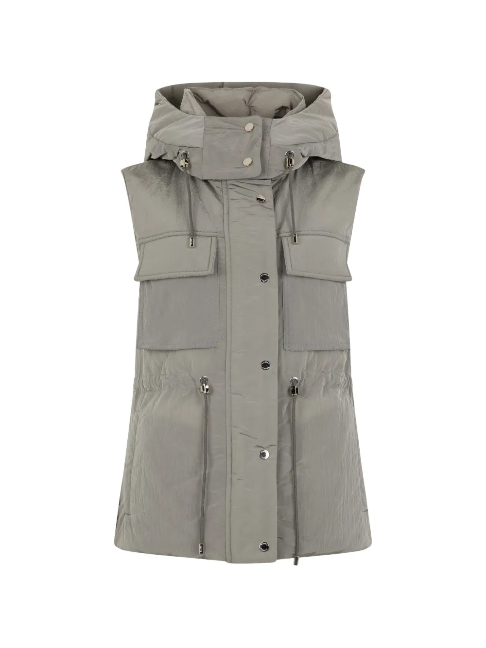 Moorer hooded pocket waistcoat - Grau