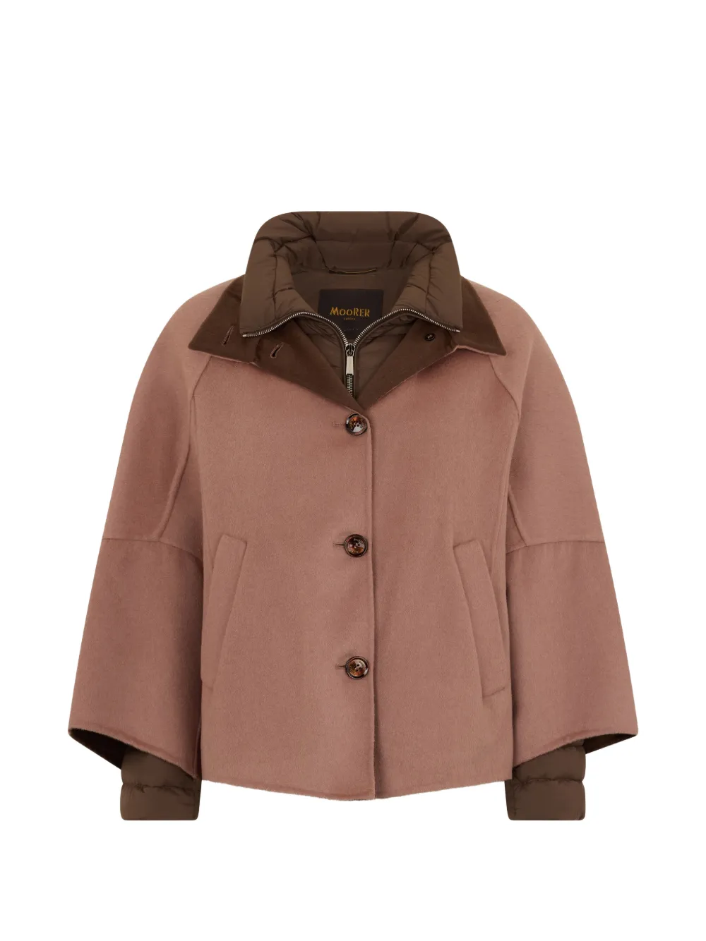 Moorer Lenie-CWB cape jacket - Braun