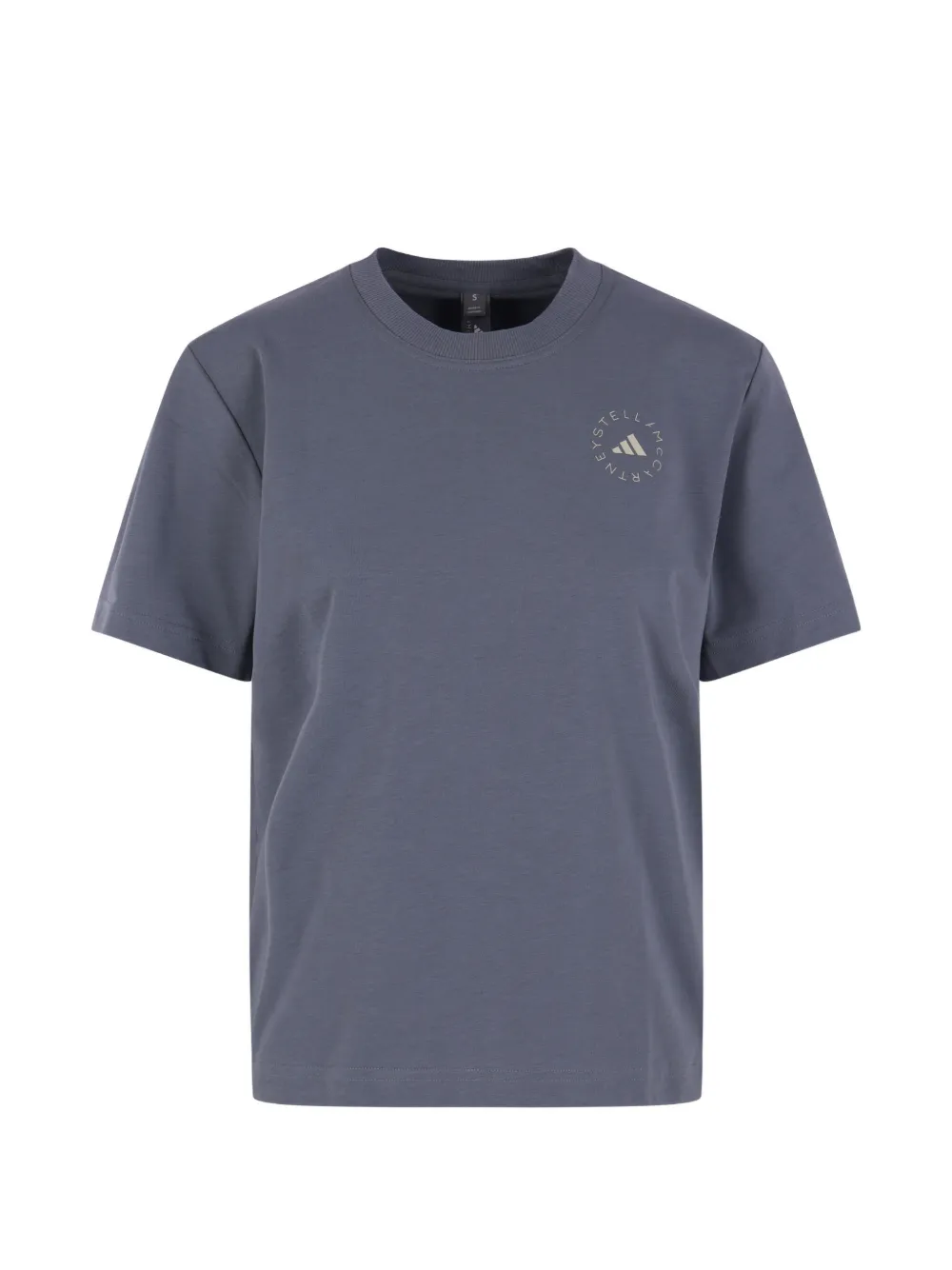 adidas by Stella McCartney logo-print T-shirt - Grigio