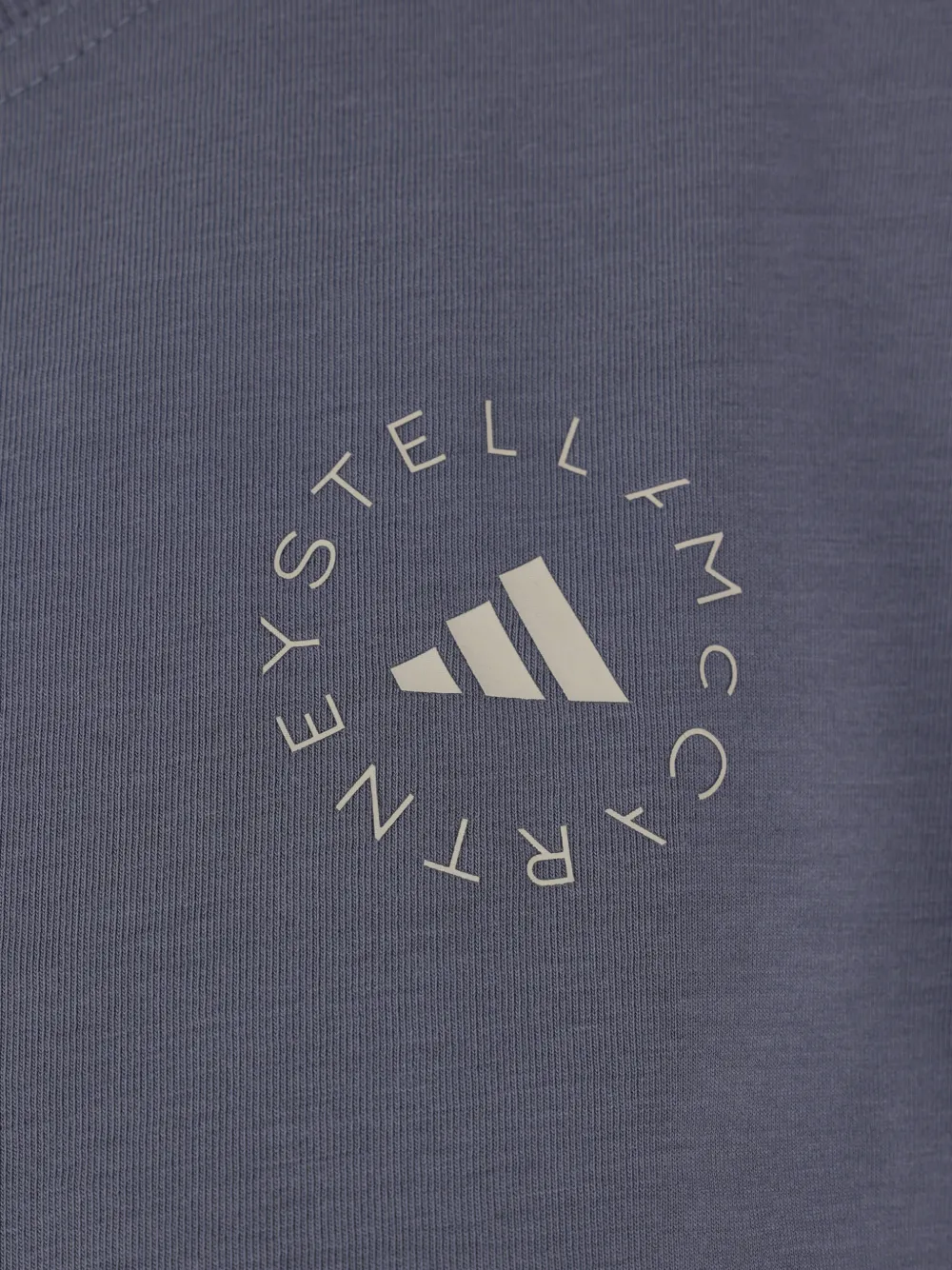 adidas by Stella McCartney T-shirt met logoprint Grijs