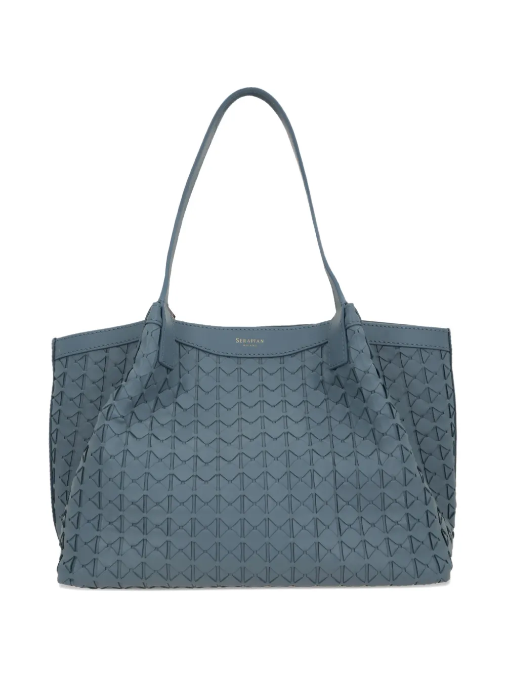 Serapian small Secret leather tote bag - Blu