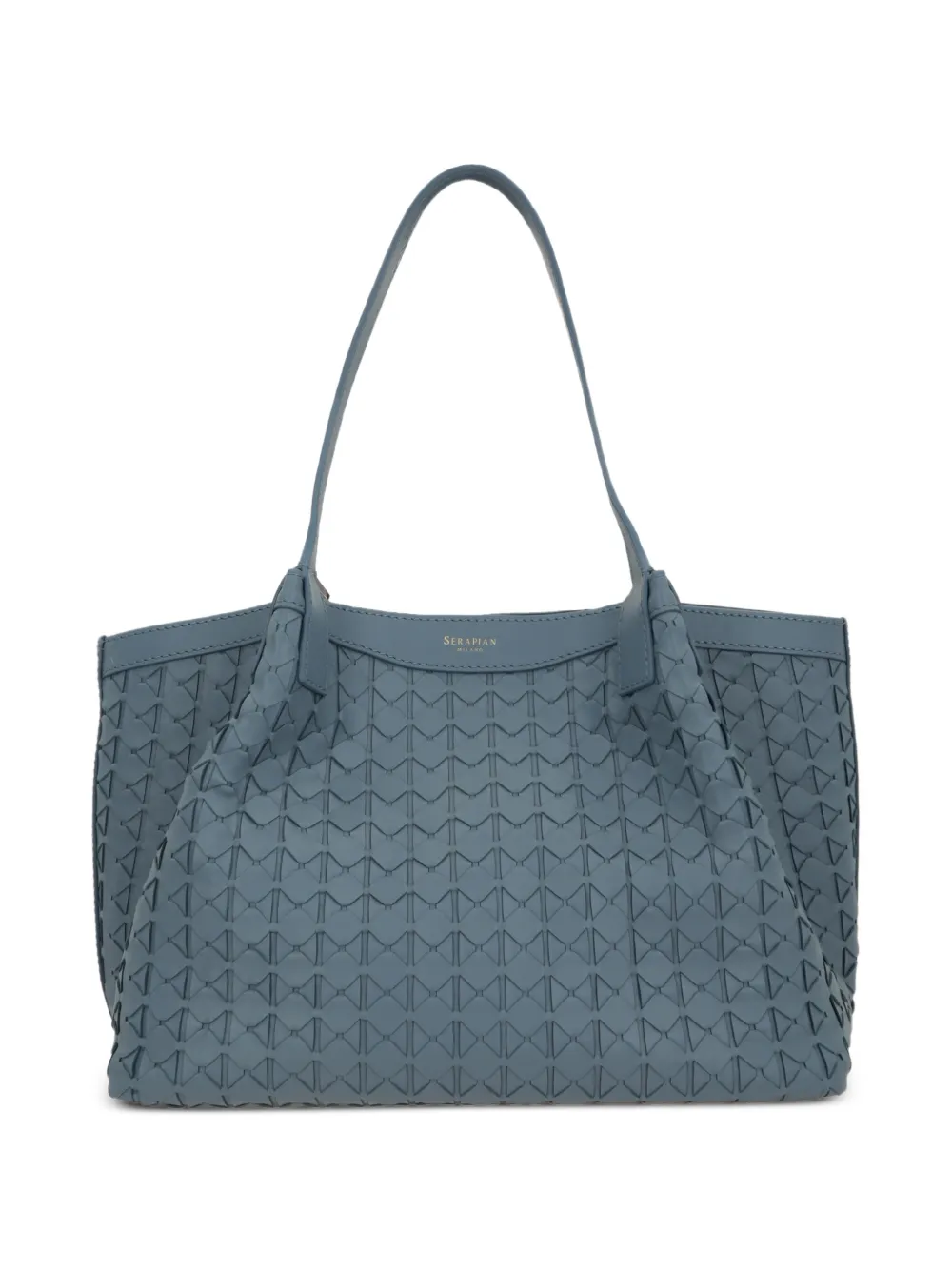 Serapian small Secret leather tote bag - Blu