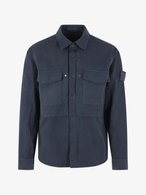 Stone Island 1200012 cotton linen canvas_S.I.Ghost overshirt
