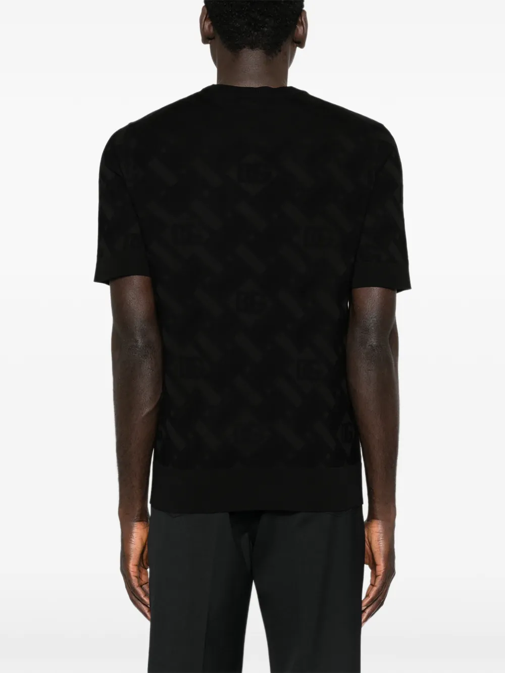 Dolce & Gabbana T-shirt met logoprint Zwart
