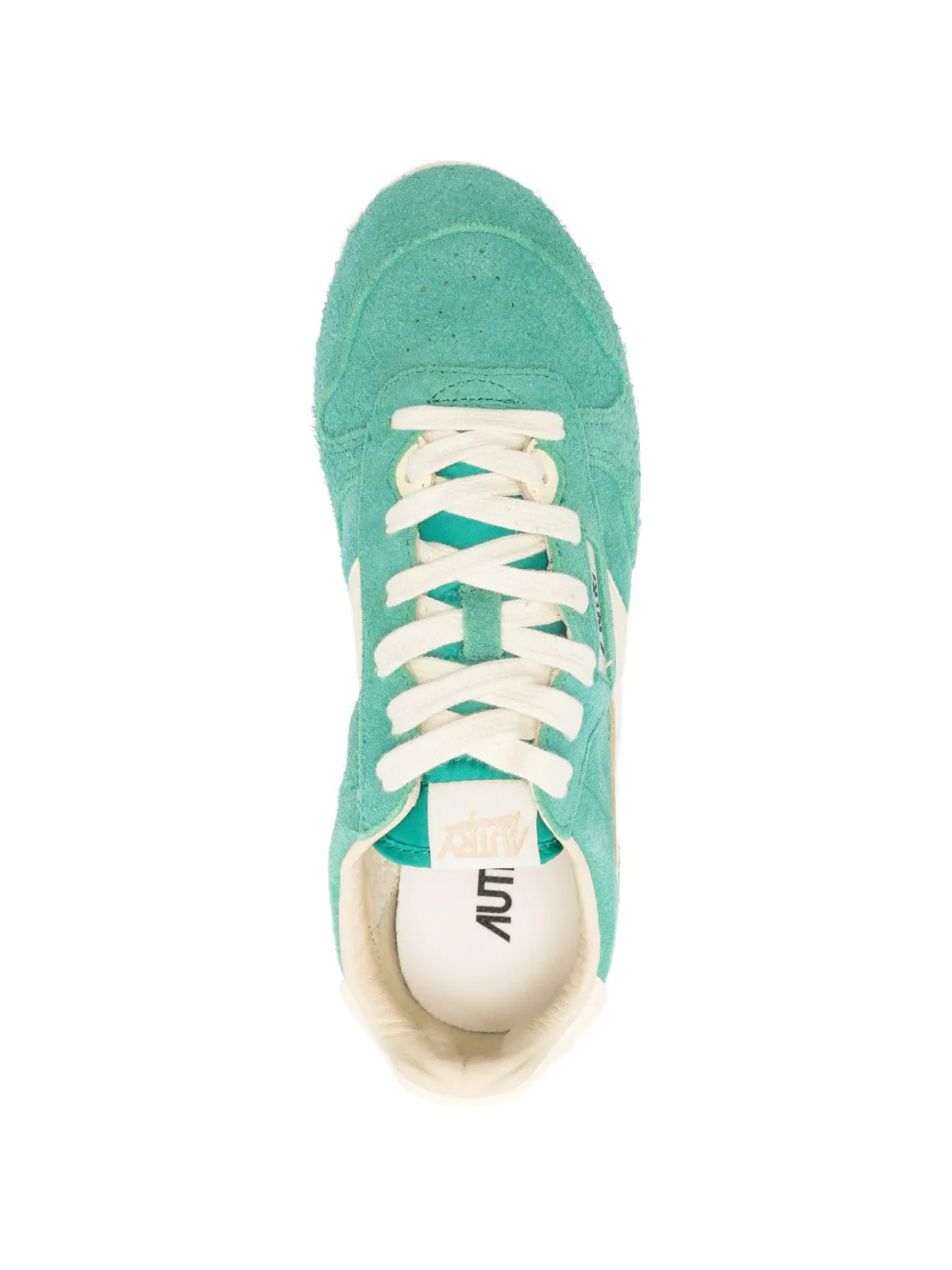 Autry Windspin sneakers met suède vlakken Groen