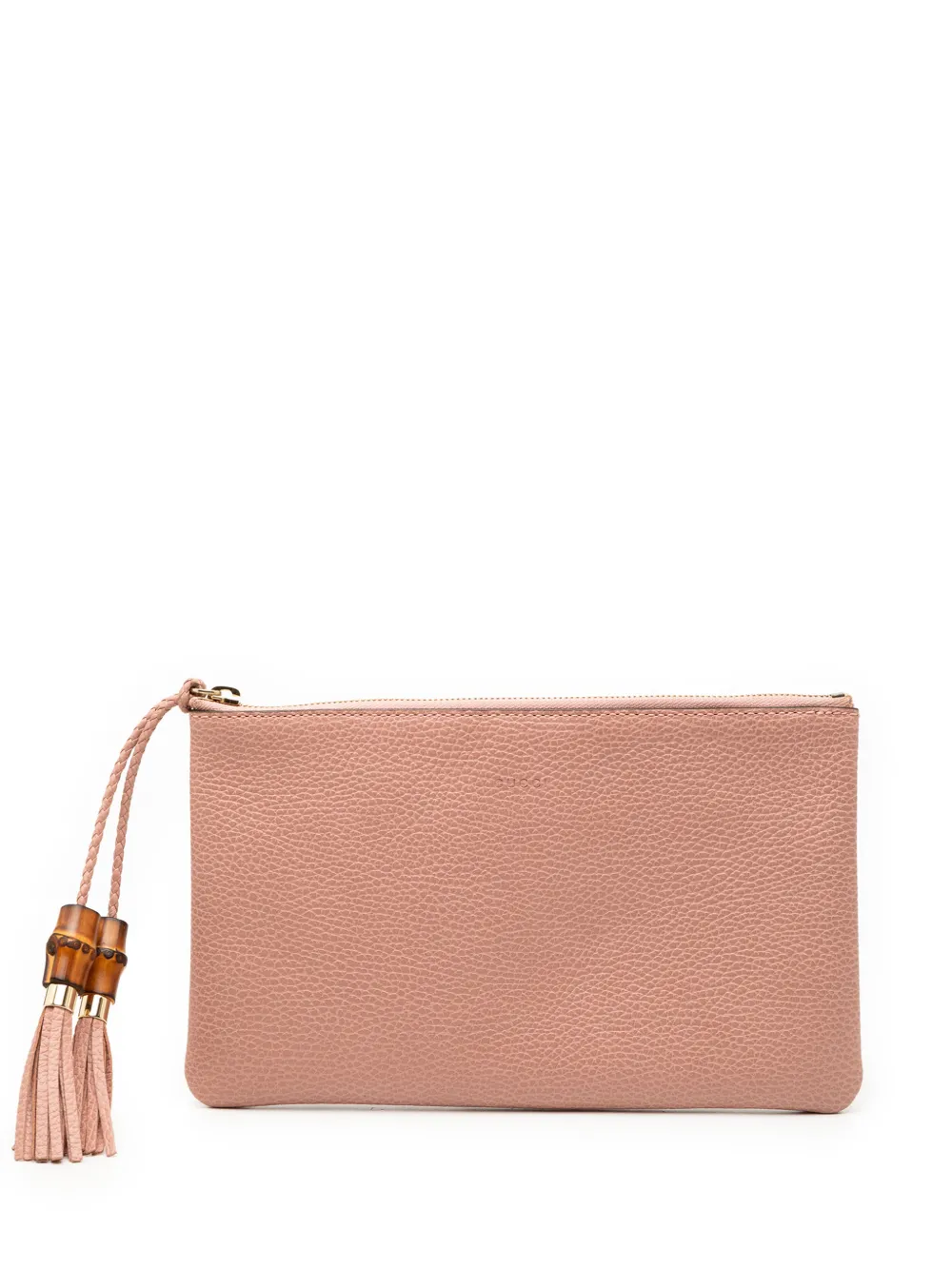 Gucci Pre-Owned 2016-2025 Calfskin Bamboo clutch bag - Rosa
