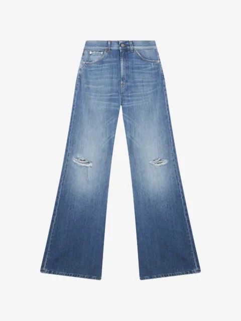 DONDUP jean à effet usé