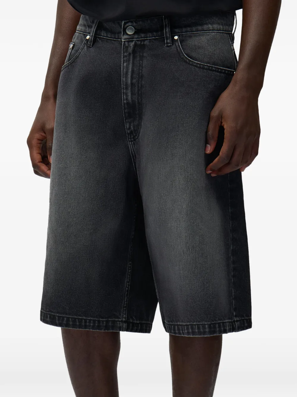  Arte Antwerp Belt-lopes Shorts - Grey 