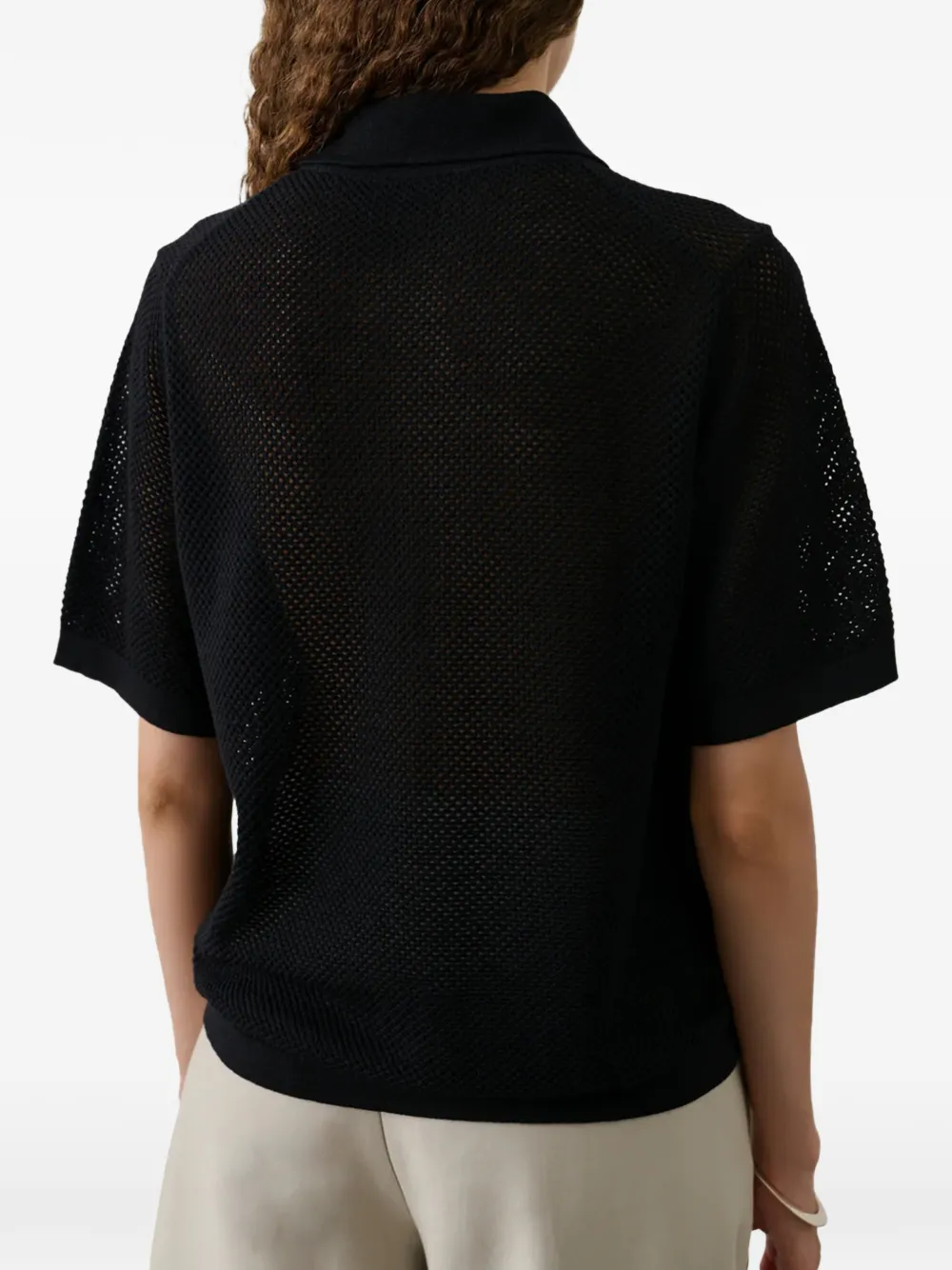 Soeur Harvey poloshirt met knopen Zwart