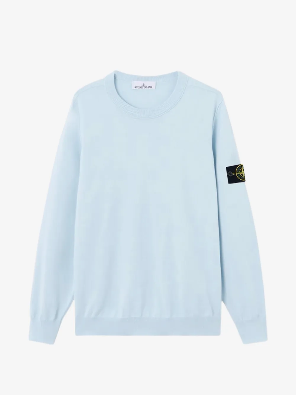 Stone Island 标贴圆领卫衣 | 蓝色 | Image 1