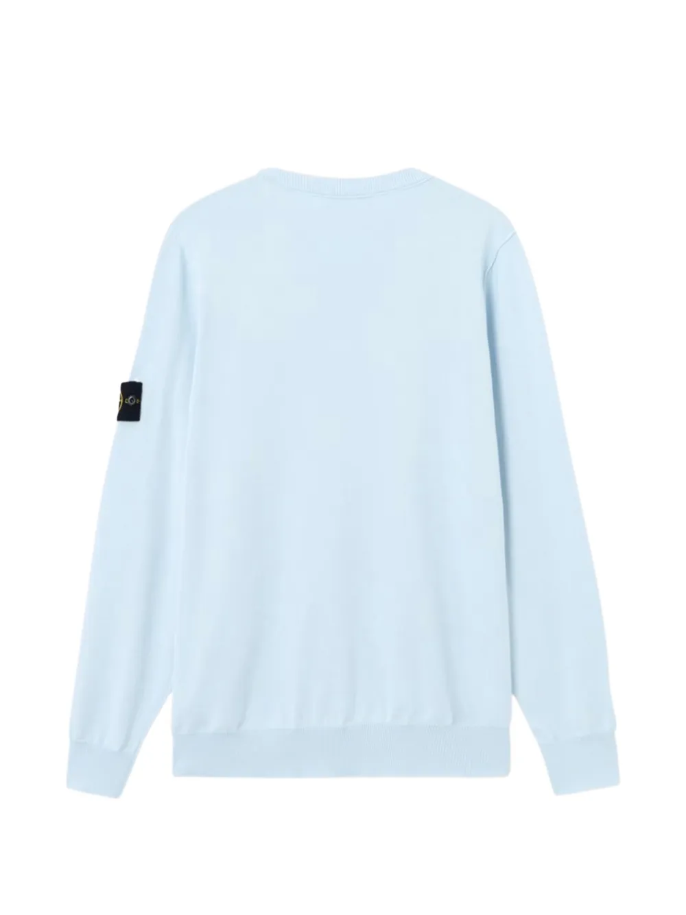  Stone Island Logo-patch Crew-neck Sweatshirt - Blue 