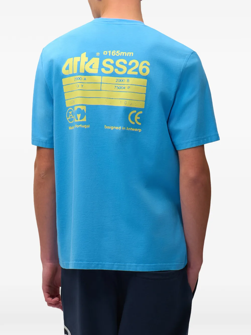 Arte Antwerp T-shirt met print en korte mouwen Blauw
