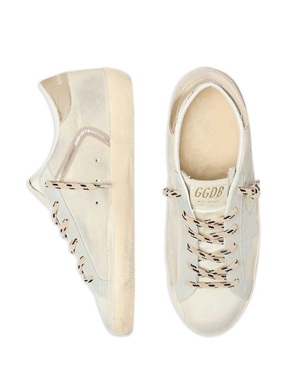 Golden Goose Super-Star leren sneakers Beige