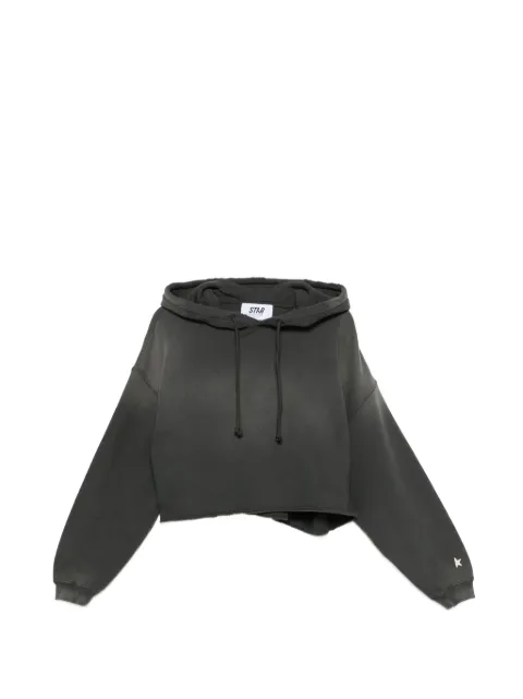 Golden Goose Star logo-print cropped hoodie