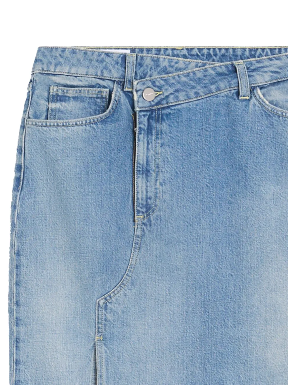 DONDUP Midi-rok met split Blauw