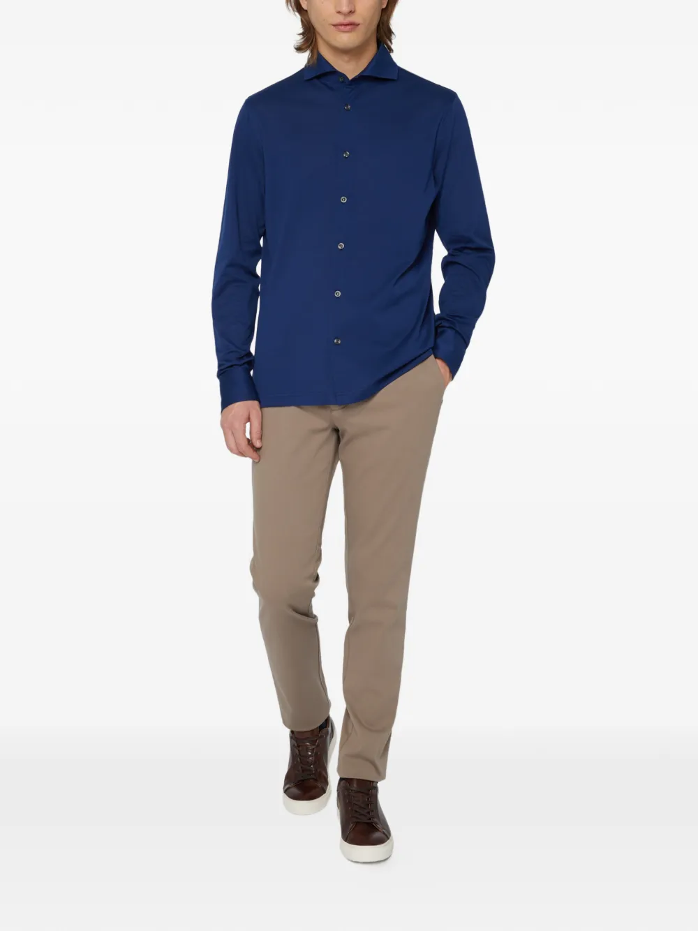 Boggi Milano 가먼트 다이 팬츠 | 레귤러 & 스트레이트 팬츠 | Image 2