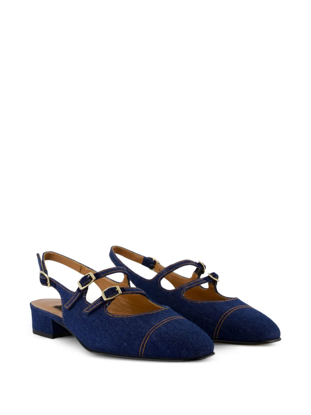 Carel Paris Peche pumps met gesp Blauw
