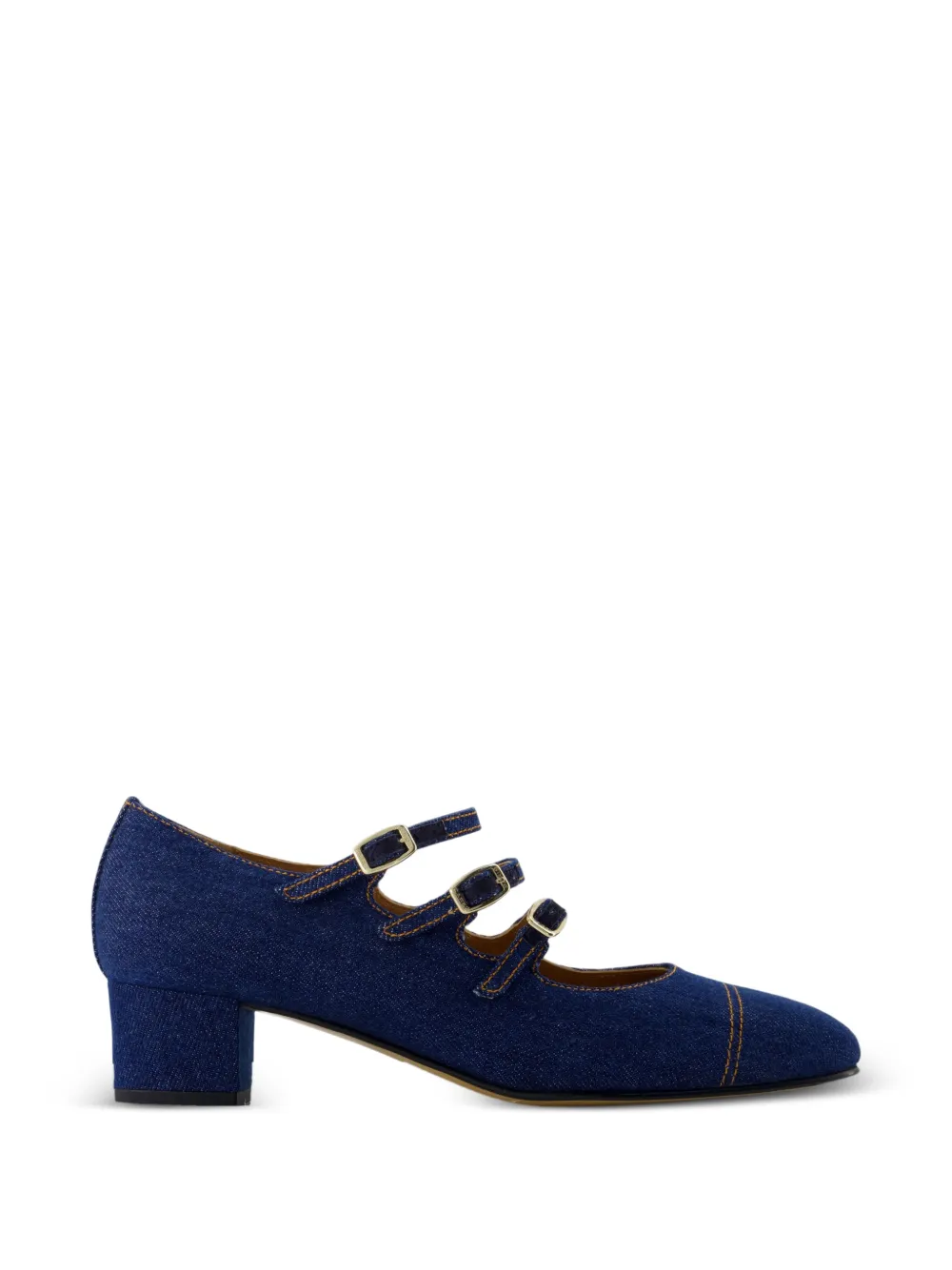 Carel Paris Kina buckled denim pumps Blauw