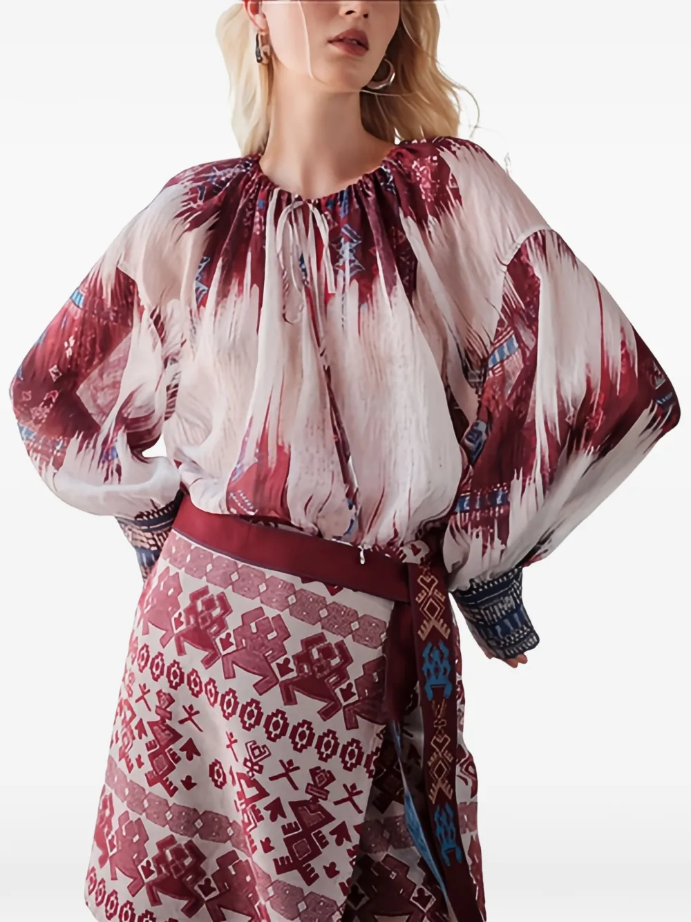  Devotion Blusa Aria Con Motivo - Neutro 