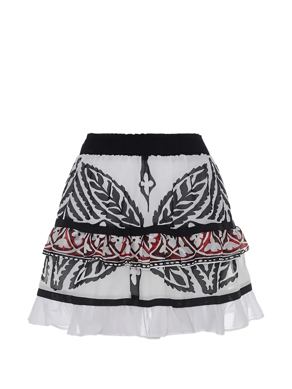 Devotion patterned mini skirt | White | Image 1