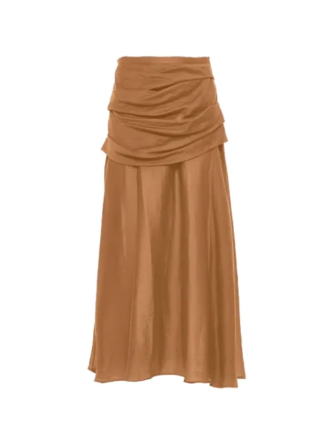 Devotion draped midi skirt