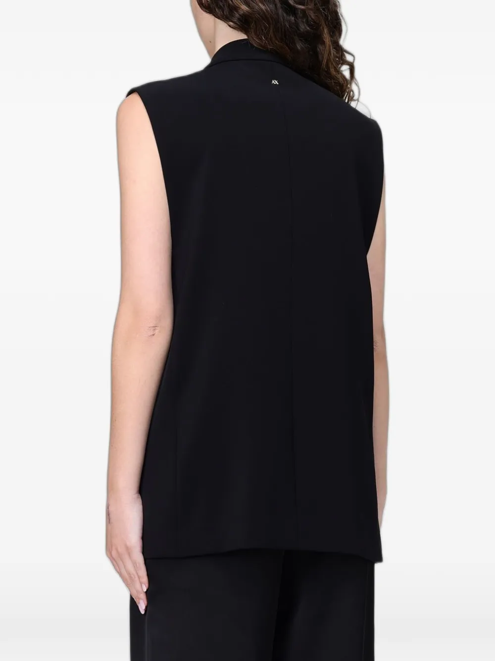 Armani Exchange Gilet met dubbele rij knopen Zwart
