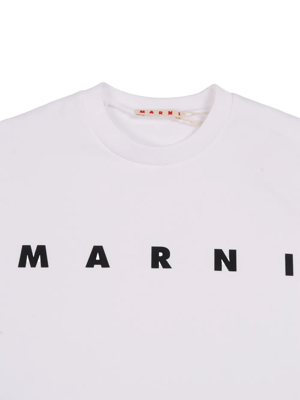 Marni Kids Sweater met logoprint Wit
