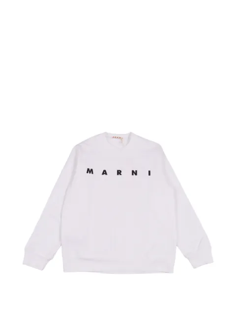 Marni Kids sudadera con logo estampado