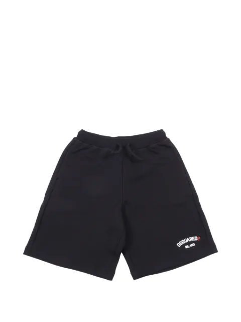 DSQUARED2 KIDS bermudas con cordones en la pretina y logo estampado