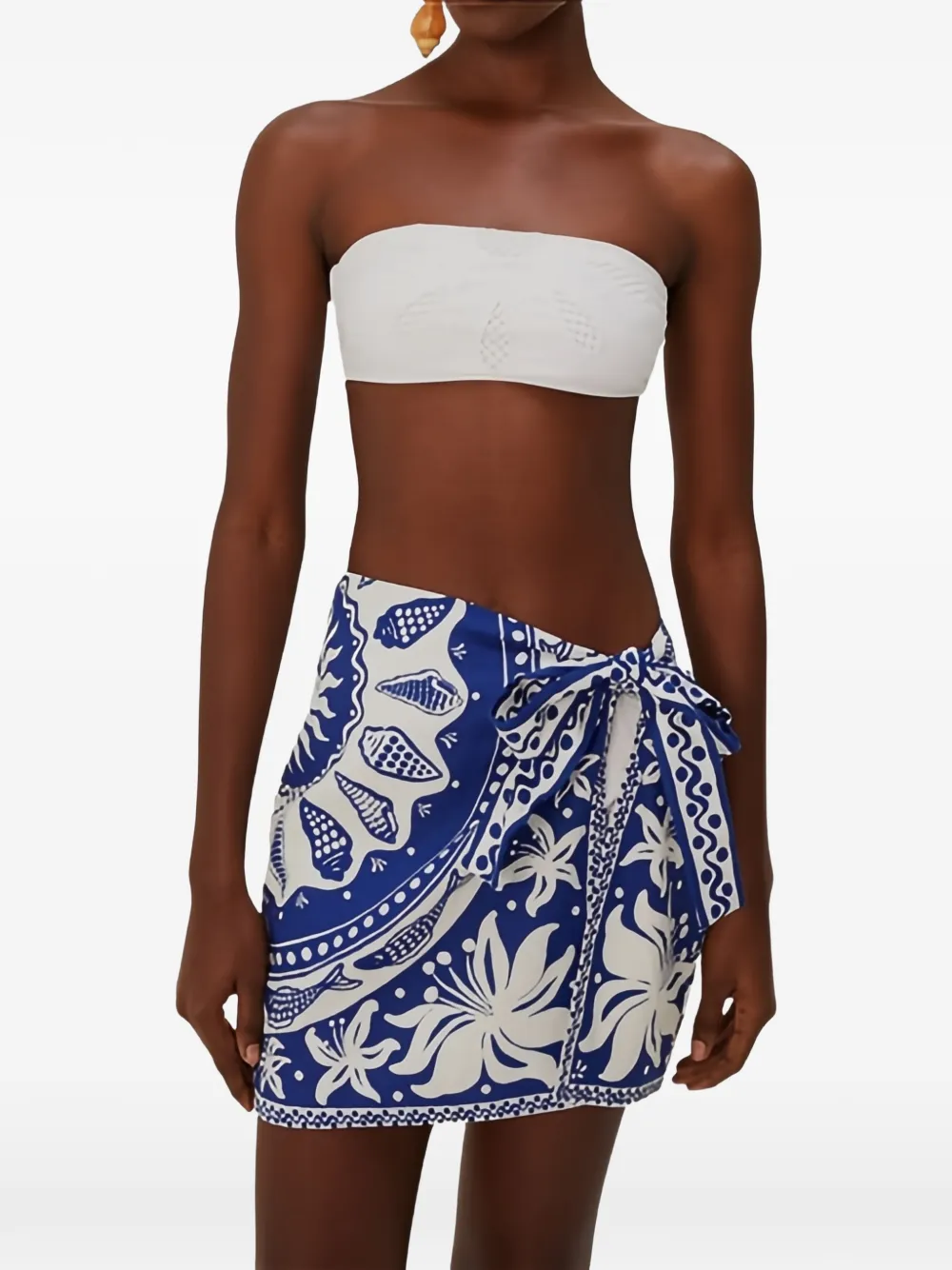 Ocean Scarf Mini Skirt